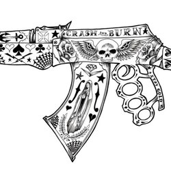 Capital Coloring Pages Of Guns Wonder Day Weapons