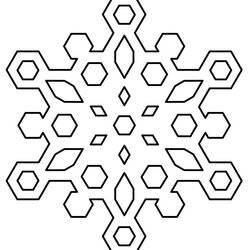 Magnificent Free Printable Snowflake Coloring Pages For Kids Snowflakes Of