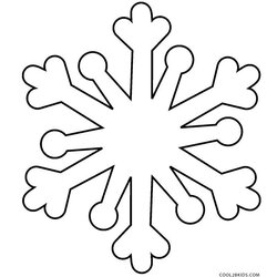 Superlative Printable Snowflake Coloring Pages For Kids Snow Simple Christmas Snowflakes Flakes Easy Drawing