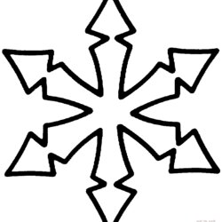 Smashing Simple Snowflake Coloring Pages Home Snowflakes Gratis