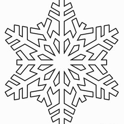 Exceptional Printable Snowflake Coloring Pages For Kids Winter Christmas Template Pattern Print Frozen