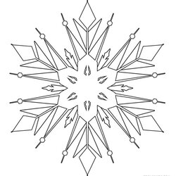 Printable Snowflake Coloring Pages For Kids Free