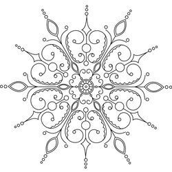 Terrific Free Printable Snowflake Coloring Pages For Kids Pattern Patterns Embroidery Drawing Mandala