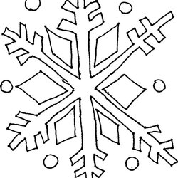 Free Printable Snowflake Coloring Pages For Kids Drawing Snowflakes Advent Book Line Simple Calendar Sheets