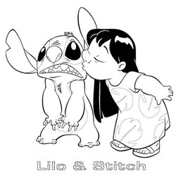 Peerless Coloring Pages Fun Lilo Stitch Disney