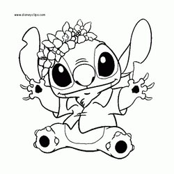 Perfect Get This Free Stitch Coloring Pages Disney Lilo Christmas Printable Print Kids Book Heart Cute Baby