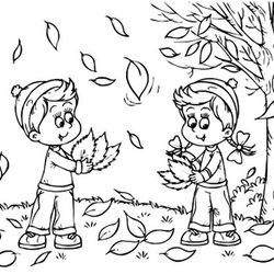 Matchless Fall Coloring Pages For Kindergarten Learning Printable Kids