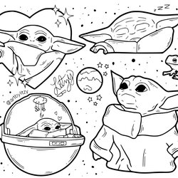 Sterling Coloring Pages Home Yoda Jedi