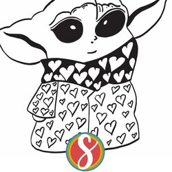 Perfect Free Cute Baby Yoda Coloring Pages In