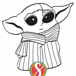 Free Baby Yoda Coloring Pages In Page