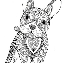 The Highest Quality Dogs Coloring Pages Difficult Adult Home Popular