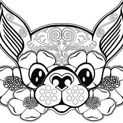 Superior Dog Coloring Pages For Adults At Free Printable Adult Print