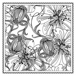 Legit Floral Coloring Pages For Adults Best Kids Color Flowers Wispy Adult Books Garden Magic