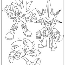 Very Good Hyper Sonic Coloring Pages Home