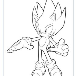 Capital Hyper Sonic Coloring Pages Home