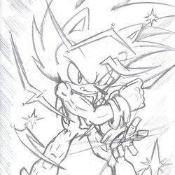 Cool Hyper Sonic Coloring Pages Mic