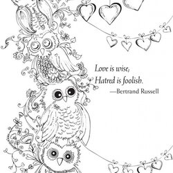 Get This Adults Printable Love Coloring Pages Owls Fit