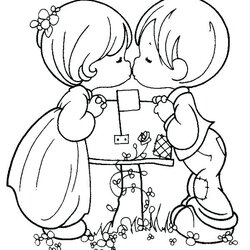 Peerless Love Coloring Pages For Adults At Free Download Color Kissing