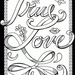 Superior Free Coloring Pages For Adults Love Home Printable