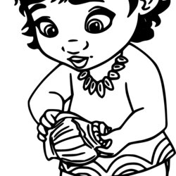 Smashing Coloring Pages Toddler Found Seashell