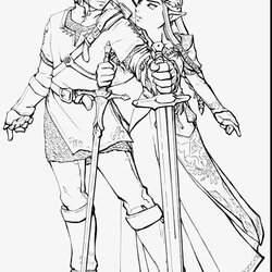 Champion The Legend Of Coloring Pages At Free Printable Link Twilight Princess Color Print Awesome
