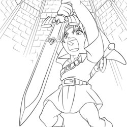 Spiffing Free Printable Coloring Pages For Kids Sword Master Link