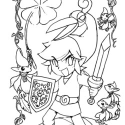 Brilliant Link In Legend Of Coloring Page Free Printable Pages Awakening