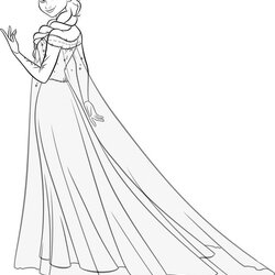 Princess Elsa Coloring Pages Home Frozen