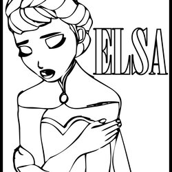 Marvelous Free Printable Elsa Coloring Pages At Download Frozen Disney Color Print Nice