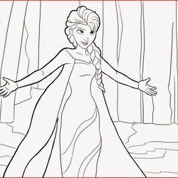 Great Coloring Pages Elsa From Frozen Free Printable Princess Anyway Clip