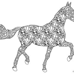 The Highest Quality Free Printable Horse Coloring Pages For Kids Detailed