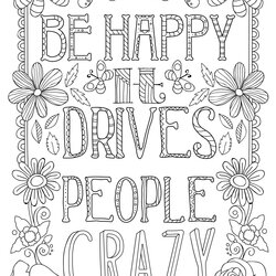Superb Inspirational Quotes Coloring Pages Free Printable Templates