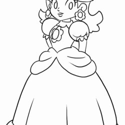 Super Mario Daisy Coloring Pages Home Popular