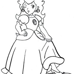 Wonderful Super Mario Daisy Coloring Pages