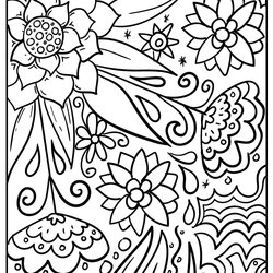 Perfect New Beautiful Flower Coloring Pages Unique