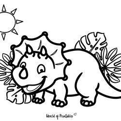 Dinosaur Coloring Pages Best For Kids World Of