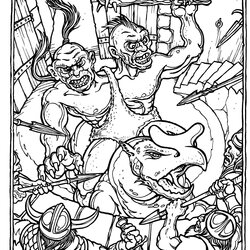 Perfect Monster Brains The Official Advanced Dungeons And Dragons Coloring Pages Dragon Book Color Irons
