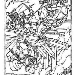 Magnificent Greg Irons The Official Advanced Dungeons And Dragons Coloring Album Book Pages Choose Board
