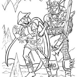 Spiffing Dungeons Dragons Coloring Pages Books At Retro Reprints Book Archive