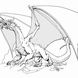 Fine Dungeons And Dragons Coloring Pages At Free Dragon Printable Lightning