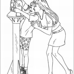 Eminent Coloring Pages Barbie Page Printable Online Book
