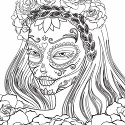 Coloring Pages Free Images Skull Wonder Day