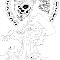 Very Good Day Of The Kids Coloring Pages Mexican Te Adults For
