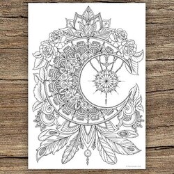 Terrific Adult Coloring Pages That Are Printable And Fun Happier Human Moon Book Adults Colouring Sheets