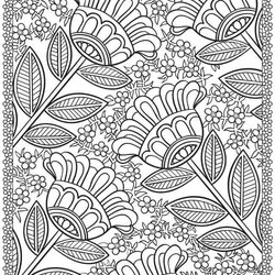Magnificent Fabulous Free Adult Coloring Pages Page Of Printable Dover Adults Flowers Sheets Book