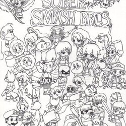 Wizard Free Super Smash Brothers Coloring Pages Download Bros Drawing Color Printable Mario Print Mini