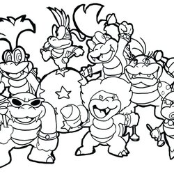 Tremendous Smash Bros Coloring Pages At Free Download Super Brothers