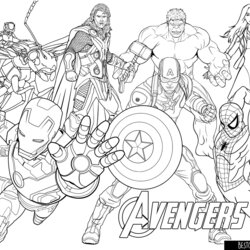Eminent Avengers Coloring Pages Scaled