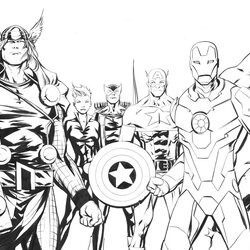 Marvel Avengers Coloring Pages Superhero