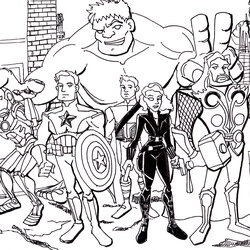 Admirable Avengers Coloring Pages Best For Kids Print
